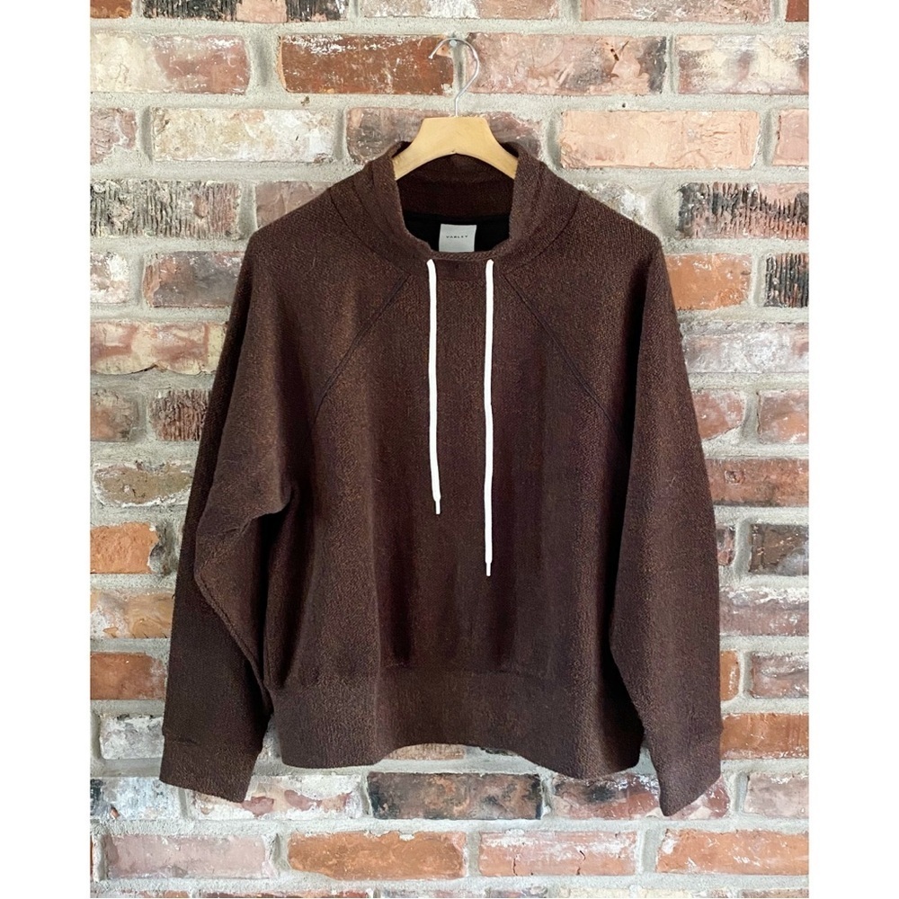 Varley Brown Maceo Textured Sweatshirt
